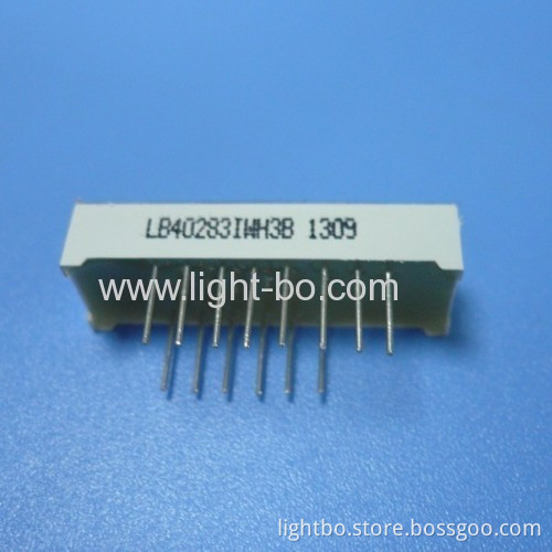 Ultra Bright White 4-digit 7mm (0.28") Anode 7- Segment Led Display, 30.2 X 10 X 6.1 Mm 